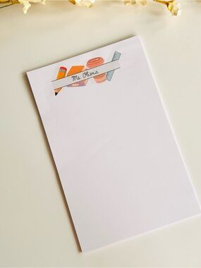 Personalized Notepad Teacher Appreciation customizable note pad school supplies